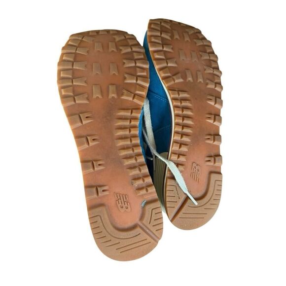 New Balance 574 Blue Red White Suede Mesh Sneakers Men’s 10.5 ML574HC2 - Picture 14 of 14